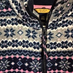 Prince & Fox Pullover Quarter Zip Sweatshirt size L